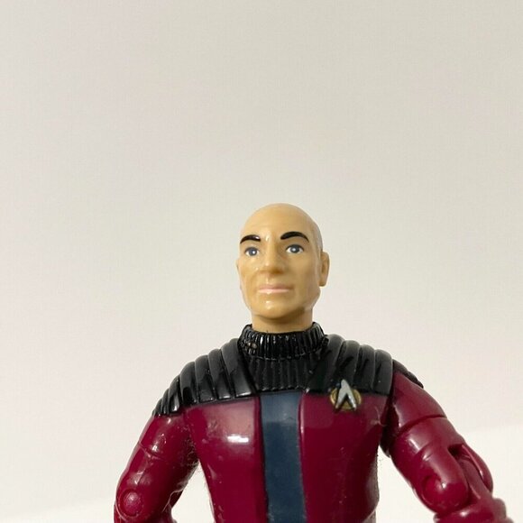 Vintage 1992 Star Trek Captain Jean Luc Picard 4 Inch Action Figure Playmates - Picture 13 of 16